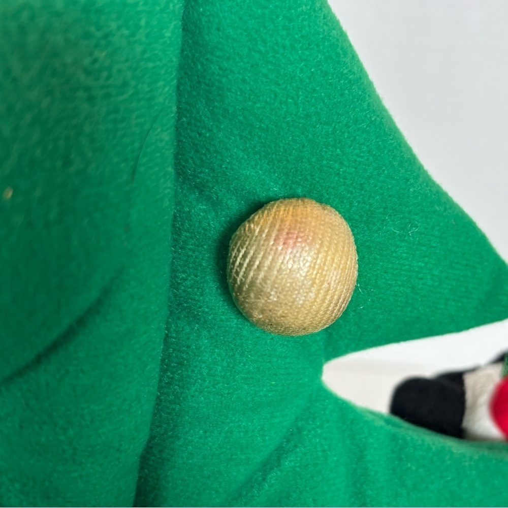 Vintage Rare Disney Disneyland Resort Green Christmas Tree Hat *missing Donald - Picture 15 of 16